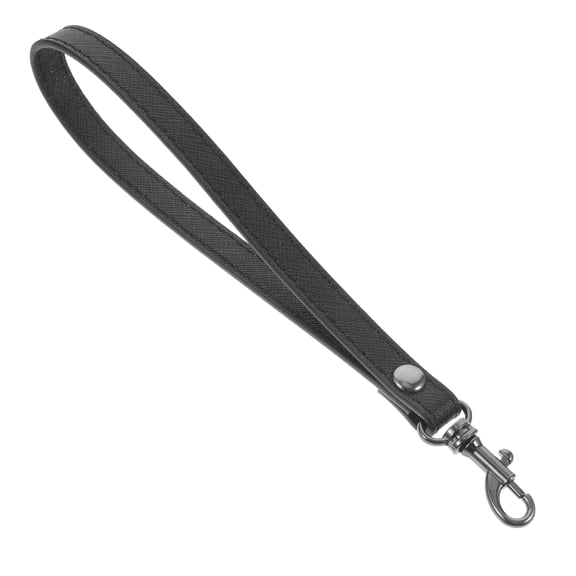 HOMEMAXS Black Synthetic Hand Wrist Lanyard for Bag Use Durable and Stylish Design Fits Phone Keys Camera