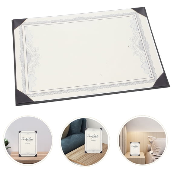 HOMEMAXS Blank Certificate Covers Diploma Certificate File Frame Waterproof Paper Graduation Diploma Covers For Displaying Certificates Photos Artworks