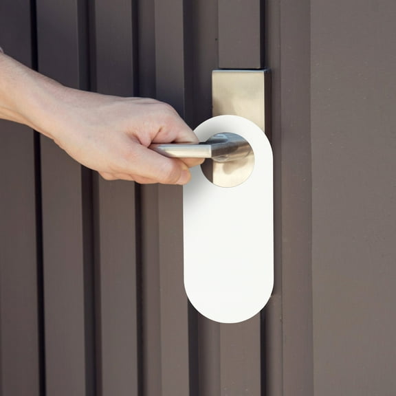 HOMEMAXS Blank Wood Signs for Door Knob Hangers Craft Supplies White Color Ready for Decoration