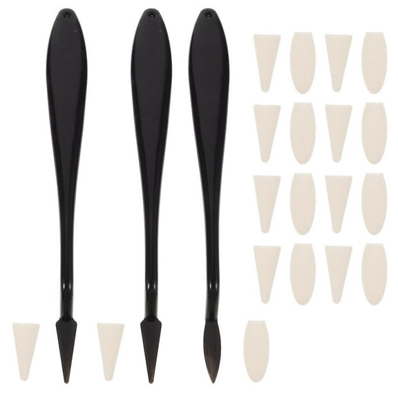HOMEMAXS Blending Tools for Drawing Highlight Kneaded Eraser Sponges Makeup Student Black