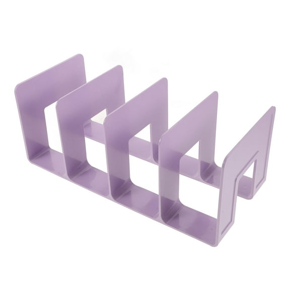 Minkissy Sturdy Bookends Book Organization Purple 1Pack