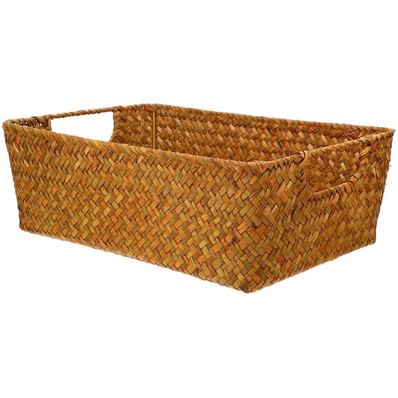 HOMEMAXS Bowl Straw Bread Basket Multi-functional Large Capacity