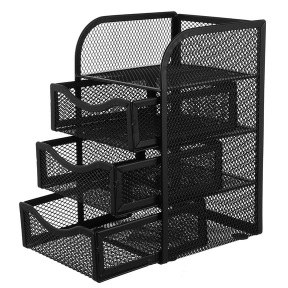 HOMEMAXS Boxes Storage Rack Box Rack Desktop Storage Box .5X12.7X12.5CM Black
