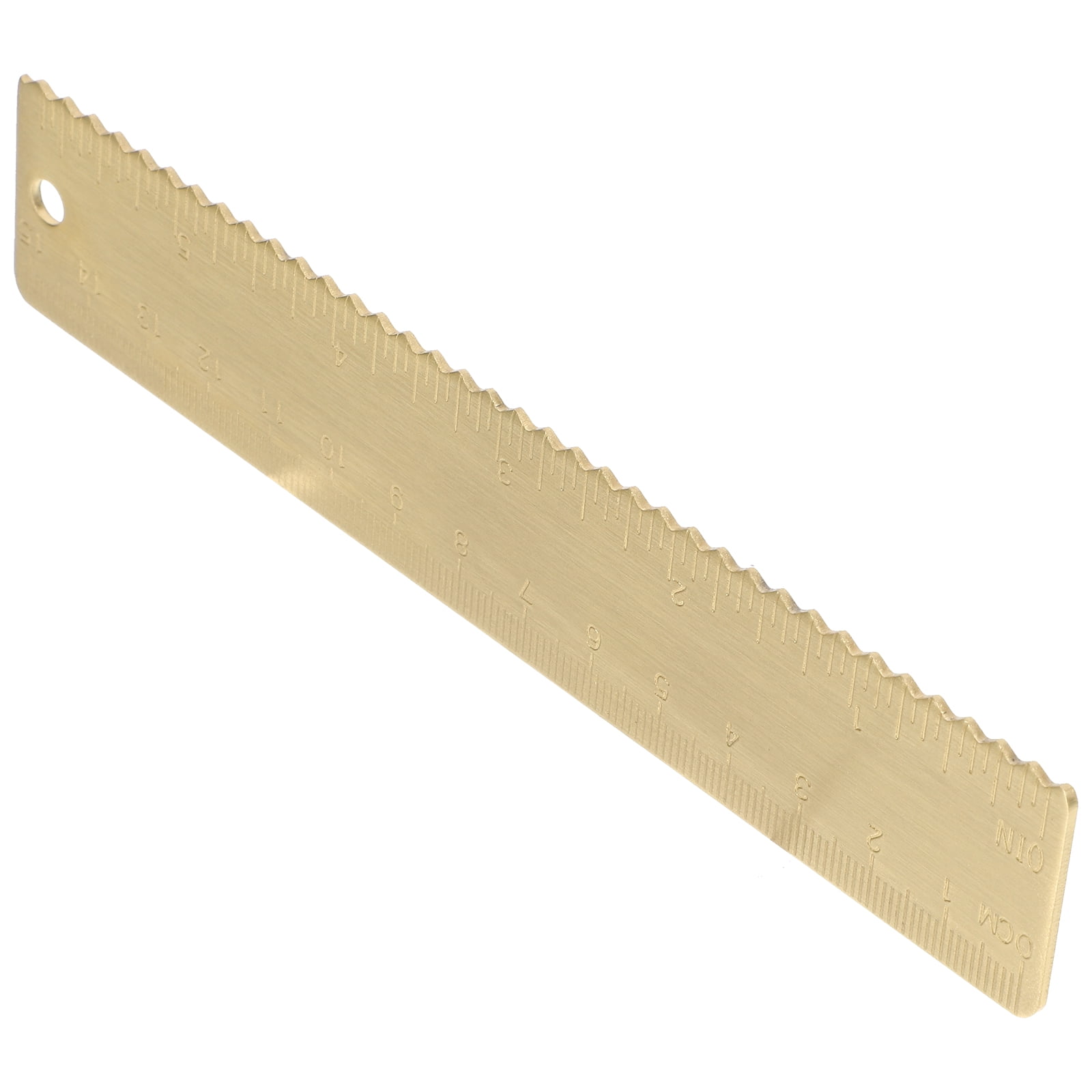 HOMEMAXS Brass Ruler Students Ruler Measuring Metal Ruler Straight ...