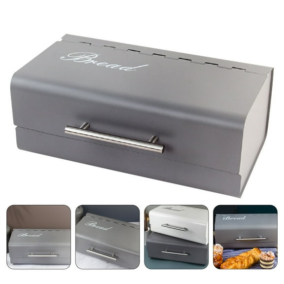 Breadbox for Kitchen Counter Hot Dog Buns Storage