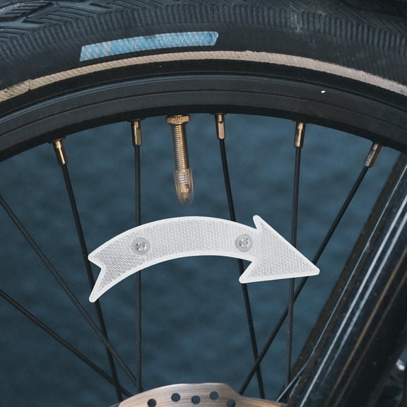 HOMEMAXS Bright Bike Reflectors with Screw Design for Easy Installation on Bikes and Cars White Reusable Plastic