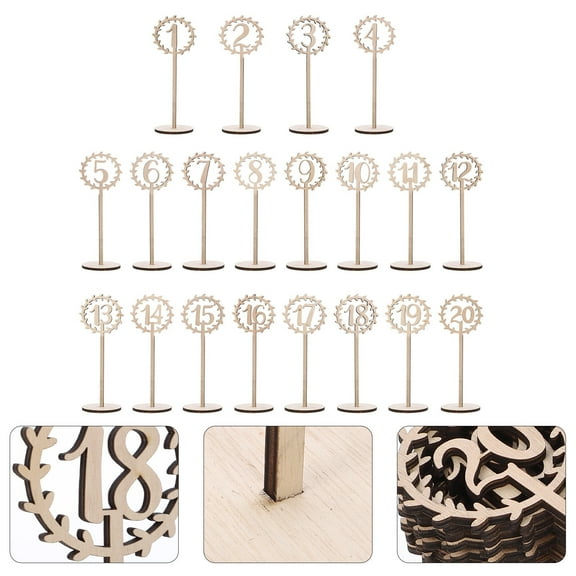 Minkissy 20pcs Table Signs for Wedding Seating Assignments for Customers at Wedding Party