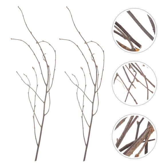 HOMEMAXS Brown Synthetic Dried Branches for Decor Vase Filler 12Pcs Chic Natural Look
