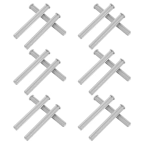 TEHAUX Building Block Supply 1x5 Cross Axle Parts Grey Plastic 80-Pcs per Pack For Construction