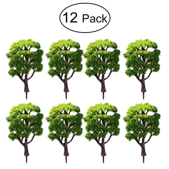 HOMEMAXS Bushy Sand Table Artificial Tree Train Scenery 10.00X5.00X5.00CM Green