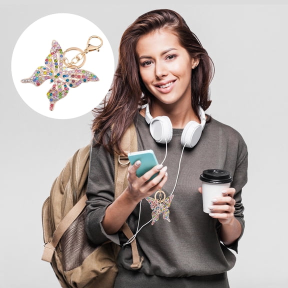 HOMEMAXS Butterfly Shape Key Chains with Exquisite Workmanship and Comfortable Feel for Decoration Multi Function Alloy