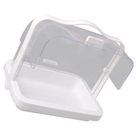 HOMEMAXS Cake Turntable Dust-proof Portable Transparent Storage Box Bread with Lid