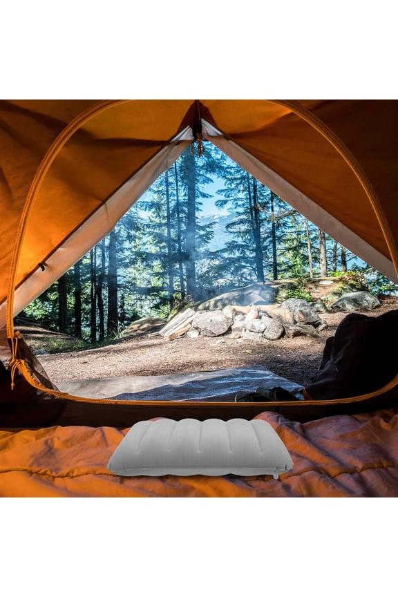 Camping Pillow Inflatable Travel Pillows For Backpacking Airplane Lumbar Support Blow Up Cushion Hiking Ultralight Ergonomic Mat