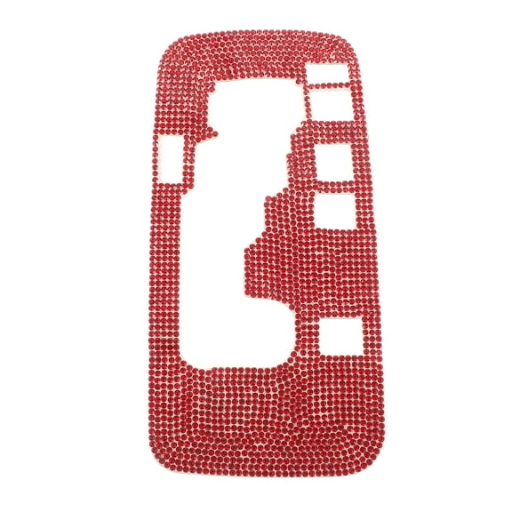 HOMEMAXS  Car Accessories for Women Bling Interior Decors Rhinestones Universal Gear Baby Red