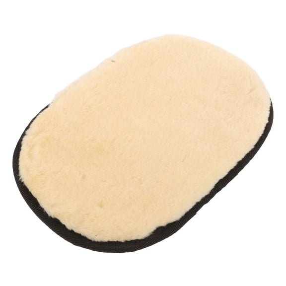 WEUVEB Imitation Lamb Wool Car Dust Cleaning Mitt For Vehicle Cleaning 1Pcs 9.3x6.5x0.6in