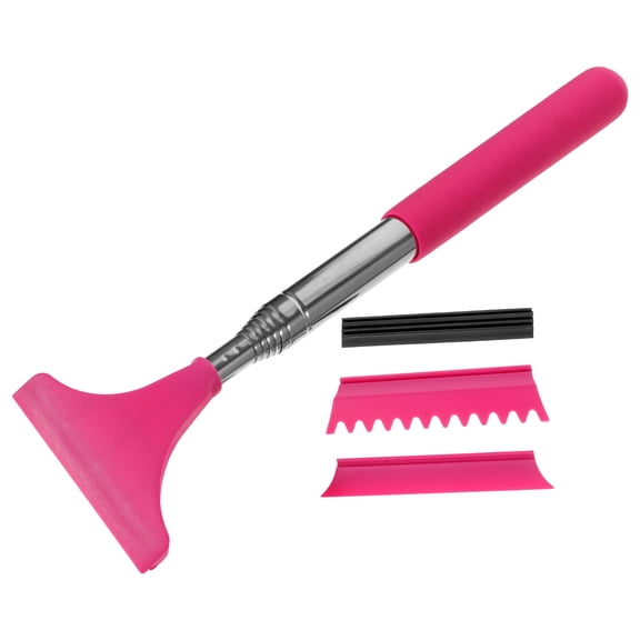 HOMEMAXS  Car Cleaning Tools Rearview Mirror Wiper Window Shade Squeegee Cleaner Pink