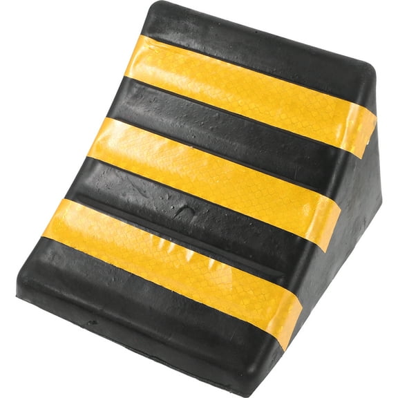 HOMEMAXS Car Ramps Heavy Duty Stop Blocks Wheel Stopper Chocks for Wheels Travel Black