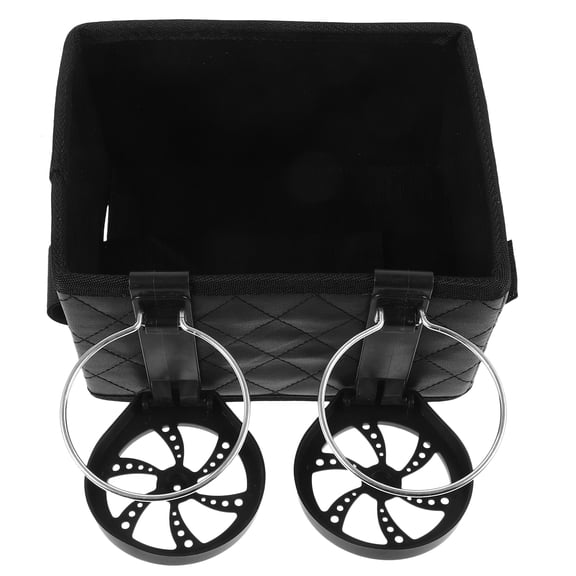 HOMEMAXS Car Storage Box Seat Filler Organiser Coasters Trunk Cars Black