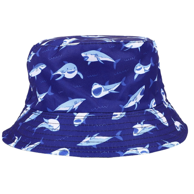 HOMEMAXS Cartoon Shark Fisherman Hat Bucket Hat Sun Protection Hat