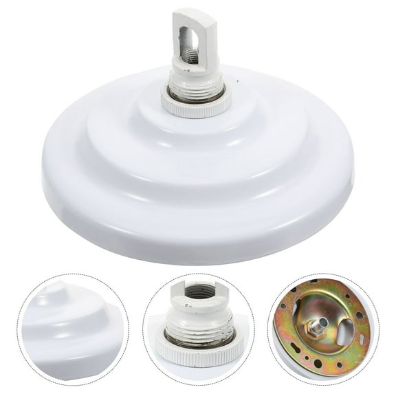 HOMEMAXS Ceiling Chandelier Hanging Board 13.20X13.20X3.30CM White