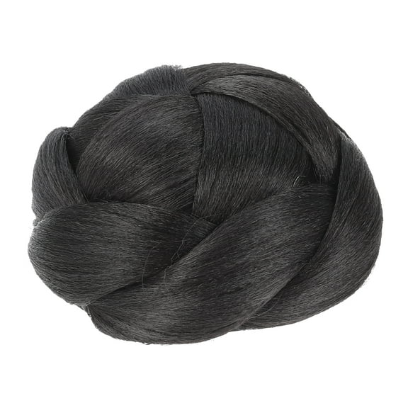 HOMEMAXS Chignon Bun Hair Piece for Black Women Buns Updo Wig 1b#