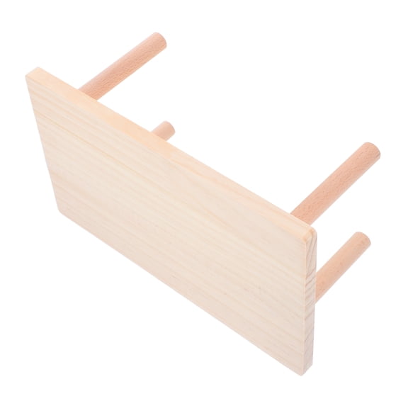 HOMEMAXS  Chinchilla Platform Hamster Climbing Toy with Legs Guinea Pig Toys