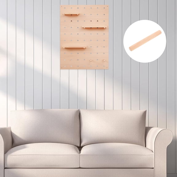 HOMEMAXS Chocolate Smooth Wooden Pegs for DIY Projects with Ample Supply 5pcs