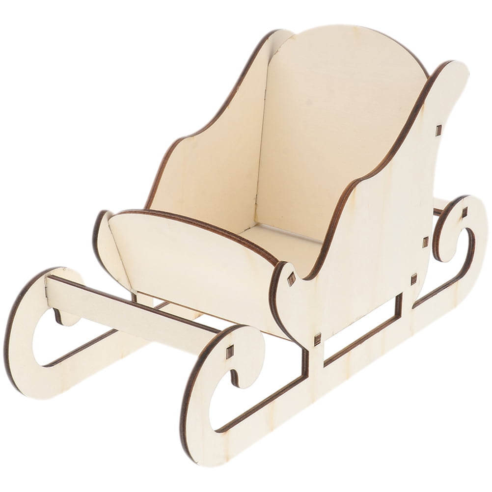 HOMEMAXS Christmas Tabletop Sleigh Adornment Christmas Party Scene