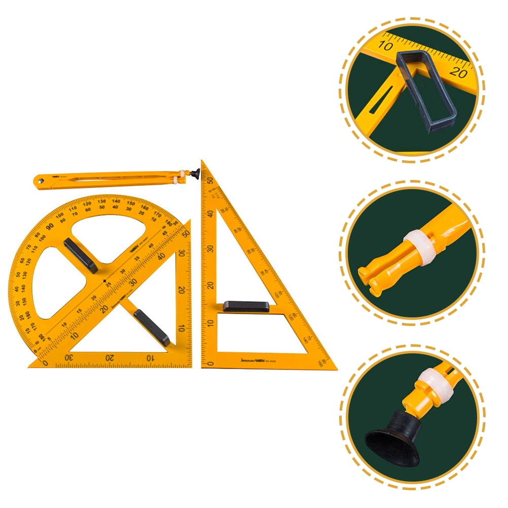 Circle Drawing Tool Protractor Set Triangle Ruler - Walmart.com