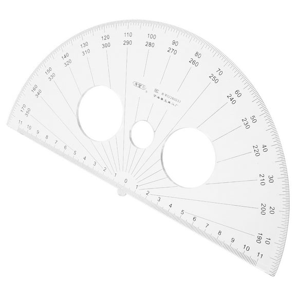 HOMEMAXS Circular Multi-Angle Measuring Ruler Semicircle Protractor for Students and Professionals