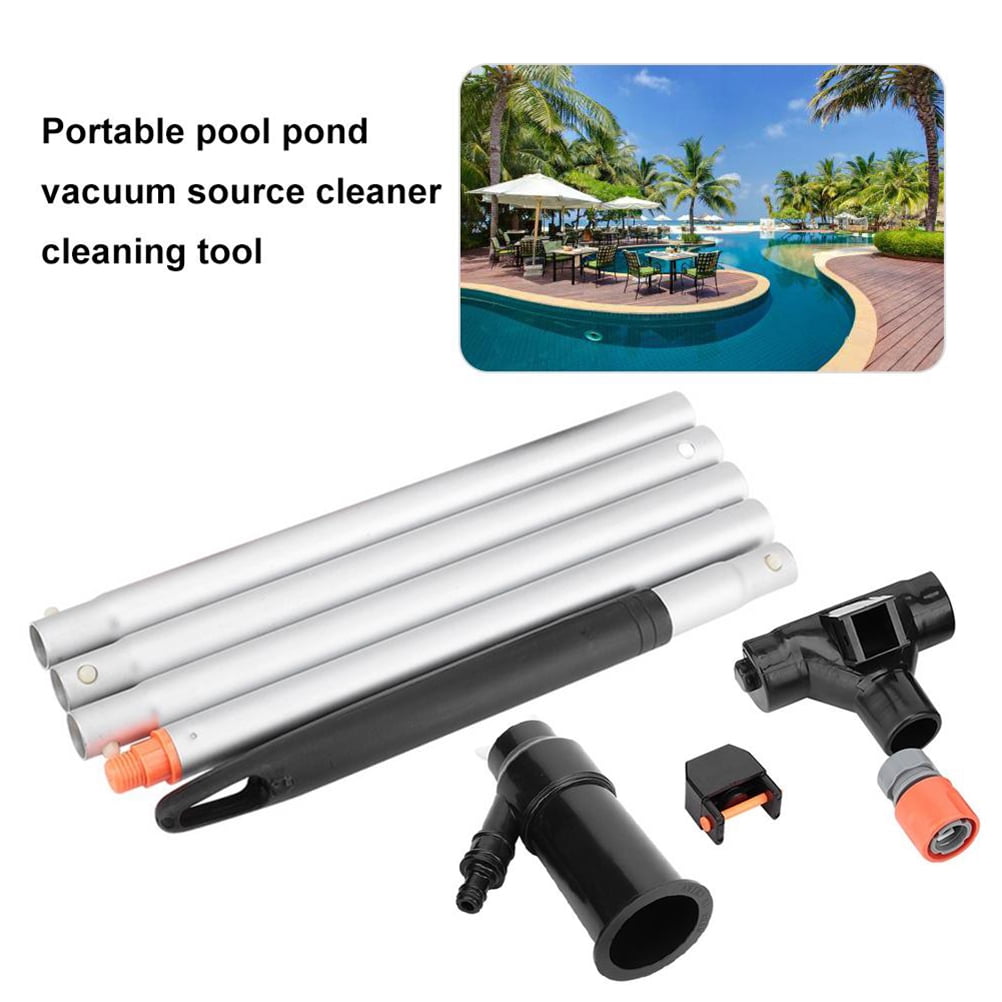 Swimming Pool Cleaner with Strong Suction for Pool Use Made of Metal and Plastic Orange 1 Set