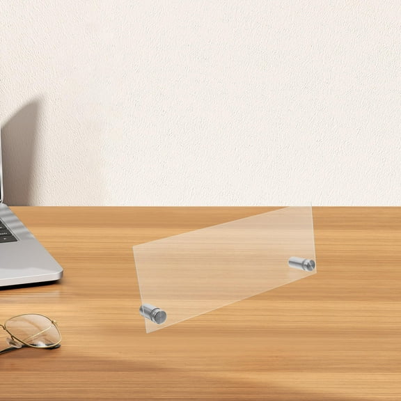 GARVALON Display Name Acrylic Nameplate Transparent 1Pcs