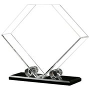 HOMEMAXS Clear Napkin Holder Standing Dining Table Napkin Holder Stand Acrylic Napkin Holder for Table