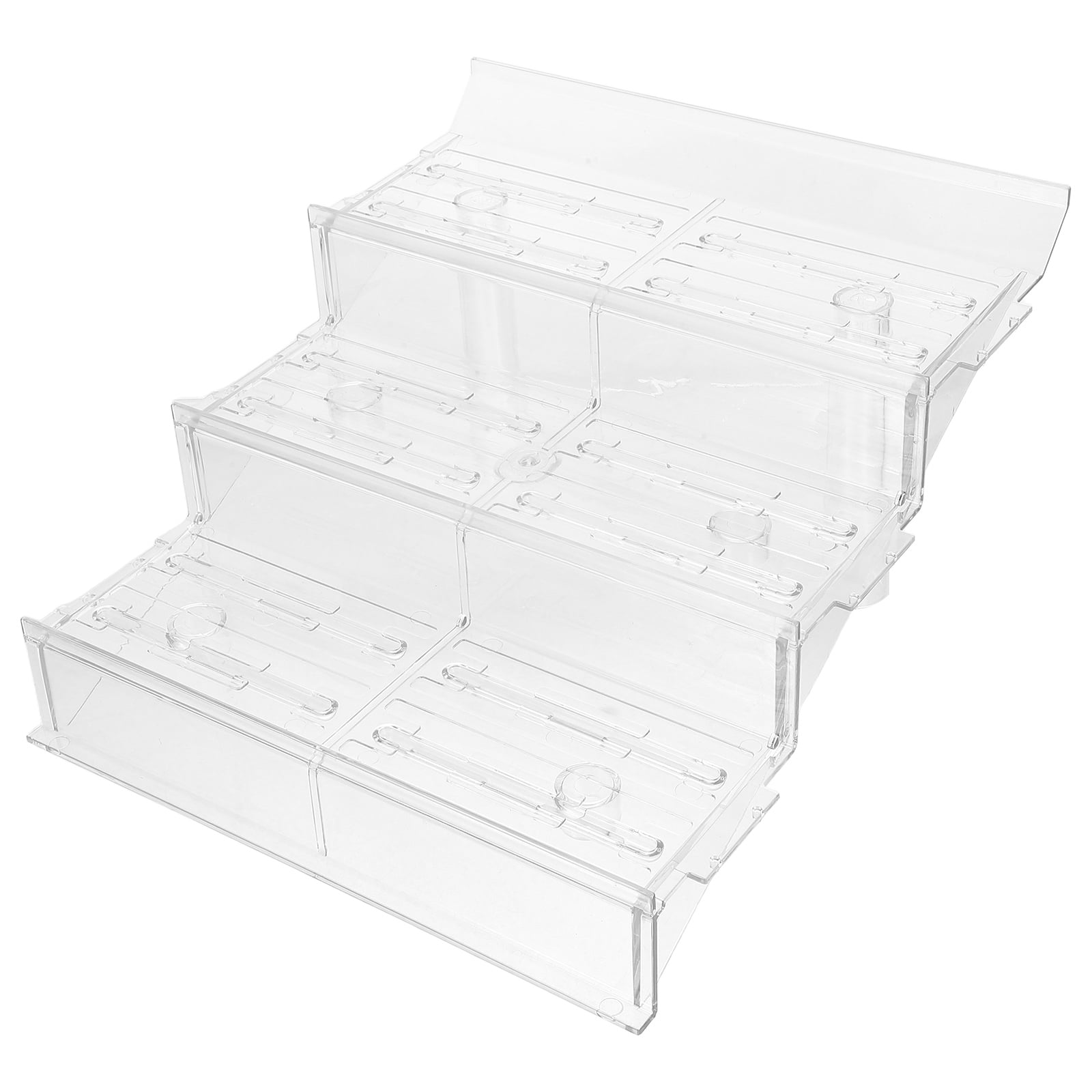 Food Samples Rack Clear Tiered Fruit And Vegetable Display Rack For Supermarket ...