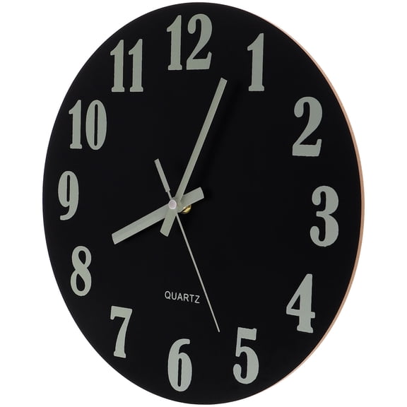 Wall Clocks for Home Decor Decorative Luminous Wooden Battery