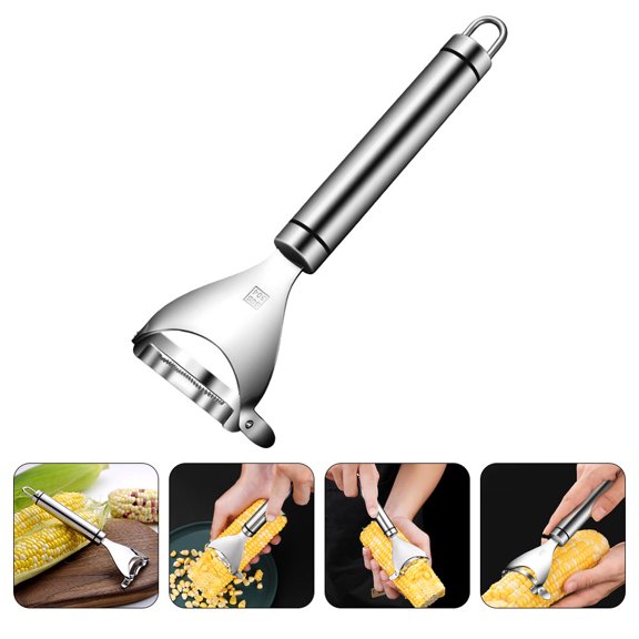 Cob Practical Stainless Steel Corn Grater Kitchen Gadget Easy-to-use Peeler