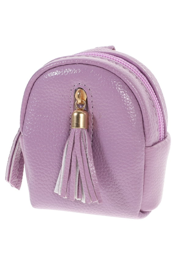 Coin Purse Keychain Mini Backpack Keychains Zip Bag