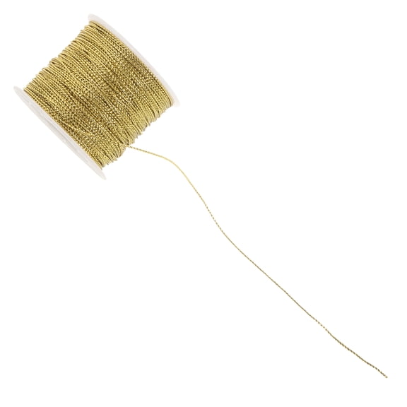 HOMEMAXS Colored Gold and Silver Thread Jewelry Beaded Ruler Decoration Wire Ties Golden