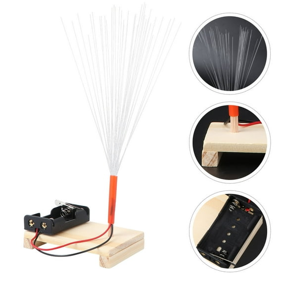 Colorful LED Fiber Optic Light DIY Battery Operated Plastic and Wood Toy for Lighting Multi 2 * AA