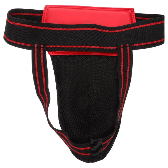 Minkissy comfortable groin guard Reusable Crotch Protector Red Private Parts Protection 1Pack