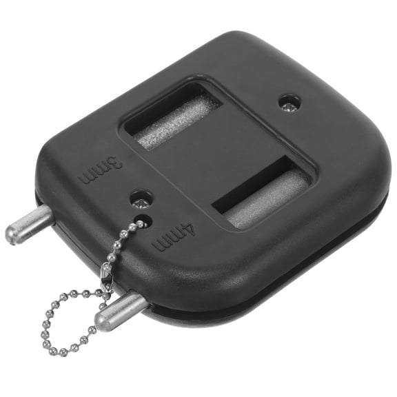 STRANDCHIC Small Portable Ice Skate Sharpener Black Versatile Blade Sharpener for Hockey Blades