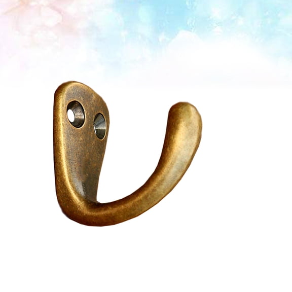 HOMEMAXS Copper Wall Hook for Hanging Clothes Towels and Accessories in Bedroom Bathroom or Closet Coffee .7 Inches