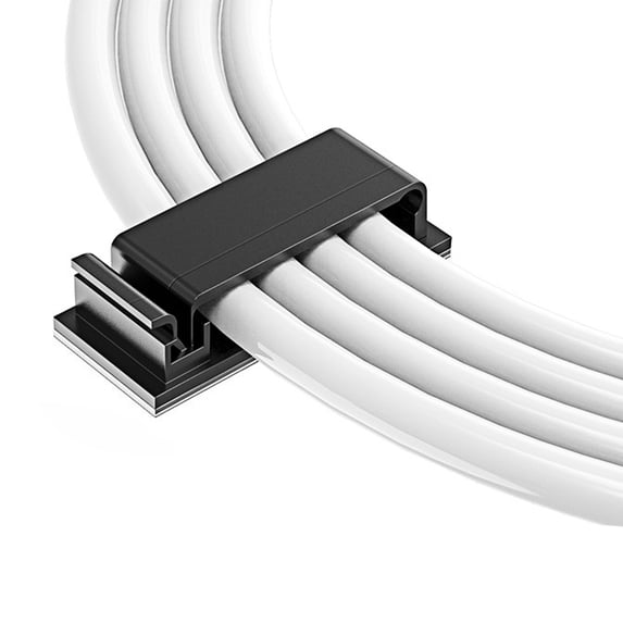 Cord Keeper for Storage Black PA66 Material Selfadhesive Design Modern Style Compact Size