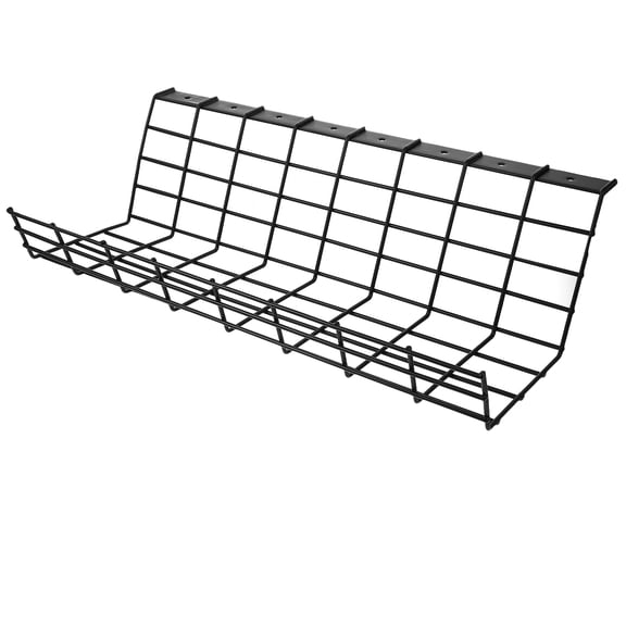 Cord Organizer Desk Wire Storage Rack Bedroom Cable Organizer 43x21x11.5CM Black