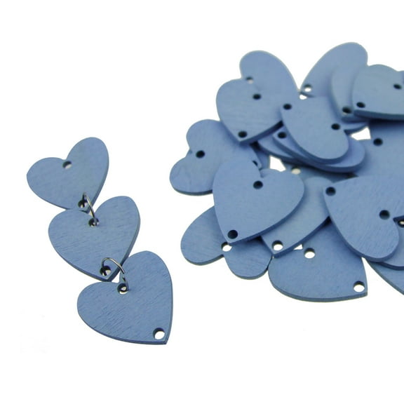 HOMEMAXS Cottage Core Decor Love Wood Chips DIY Calendar Accessories Heart Discs