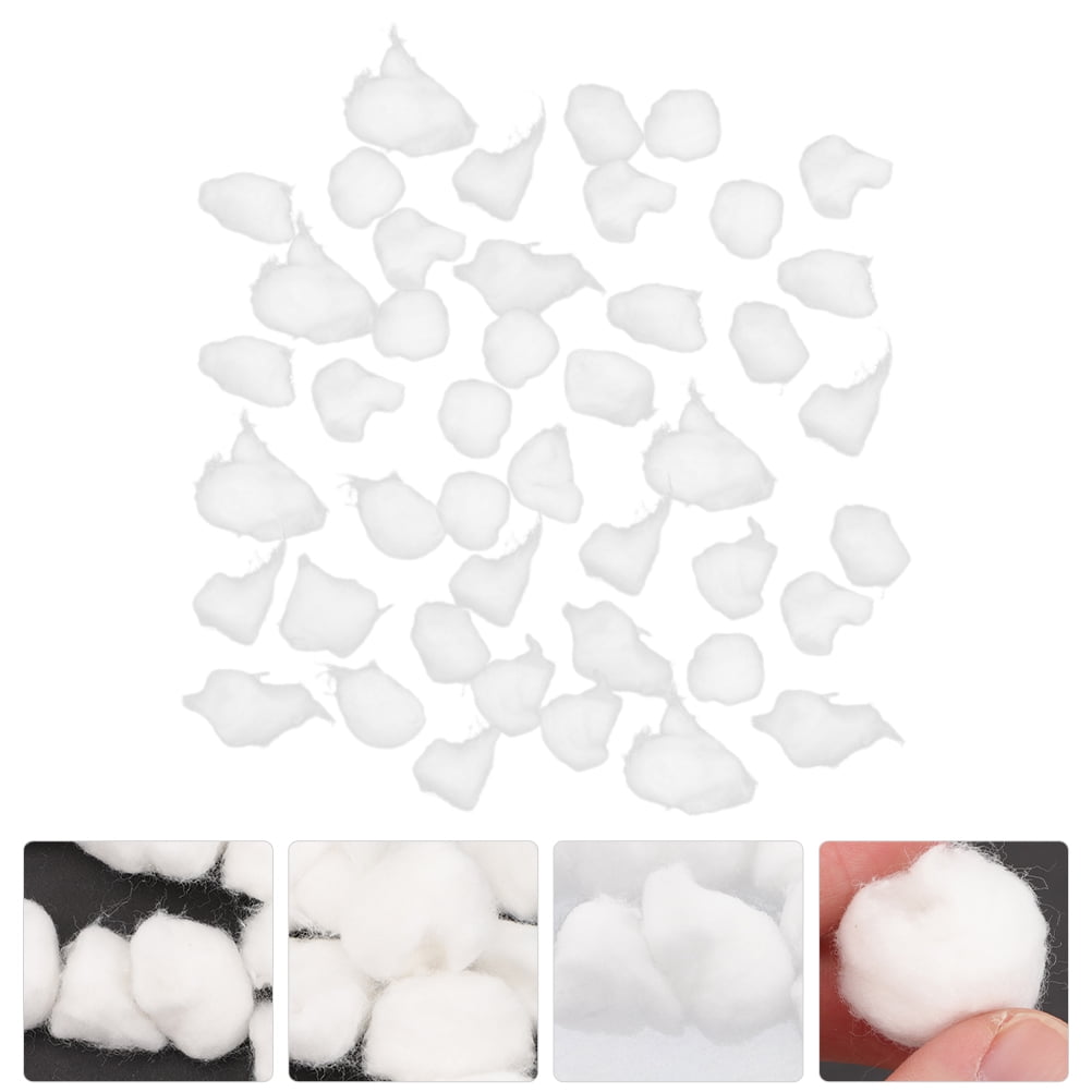OULII Cotton Balls White for Nail Cleaning Cotton Balls 4 Packs