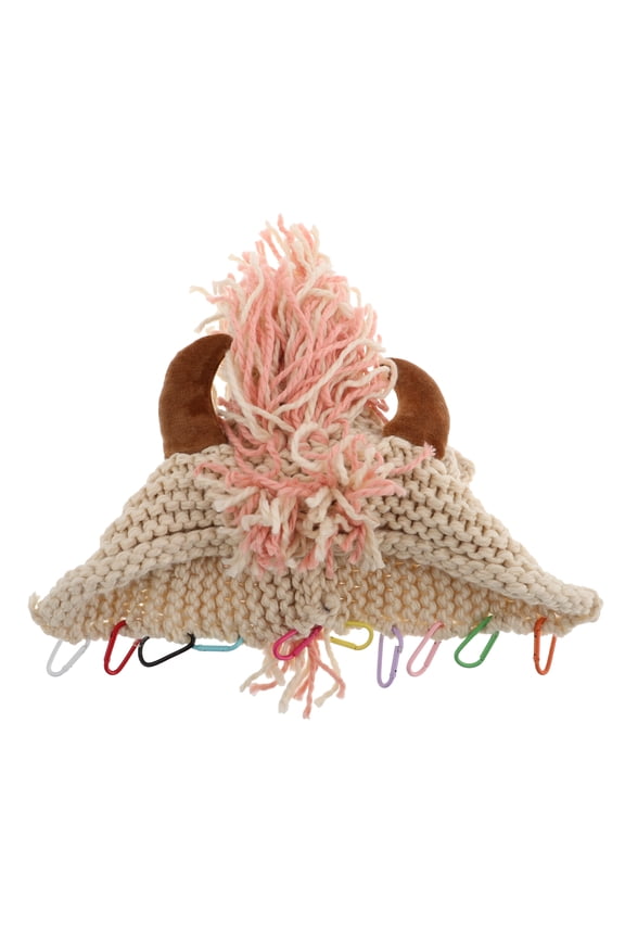 Cow Horn Hat Warm Knitted Beanie For Women Ideal For Outdoor Sports And Party Costumes Unique And Stylish Headpiece