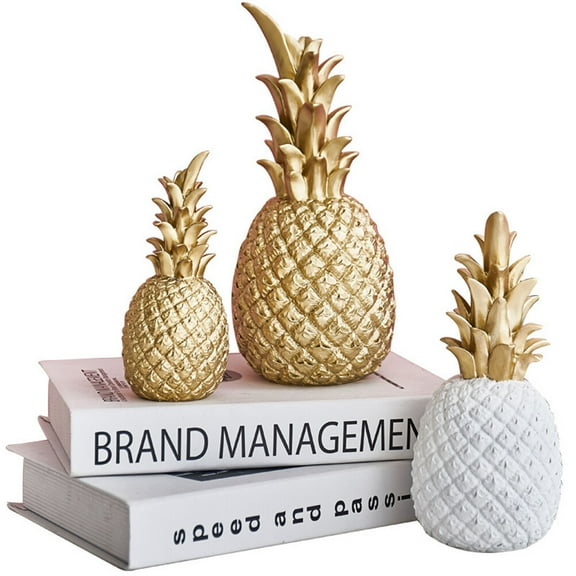 HOMEMAXS  Lifelike Fruit Props Golden Pineapple Ornament Creative