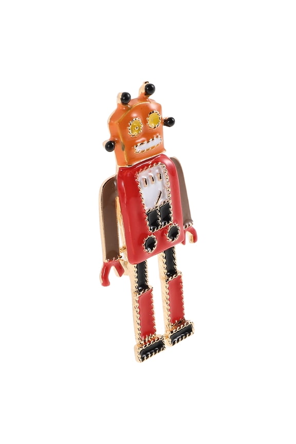 Creative Robot Brooch Pin Retro Brooch Pin Lapel Pin Suit Lapel Retro Alloy Decorative Pin Scarf Pin Suit Pin Clothes Brooch Men Clothes Brooch