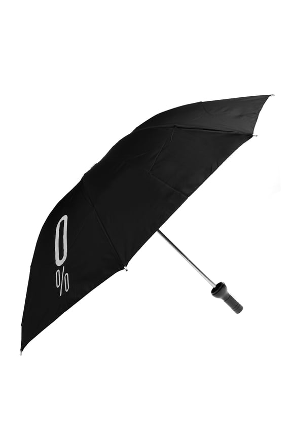 Creative Wine Bottle Shaped Folding Umbrella Anti-UV Sun Rain Manual Umbrella (Black)